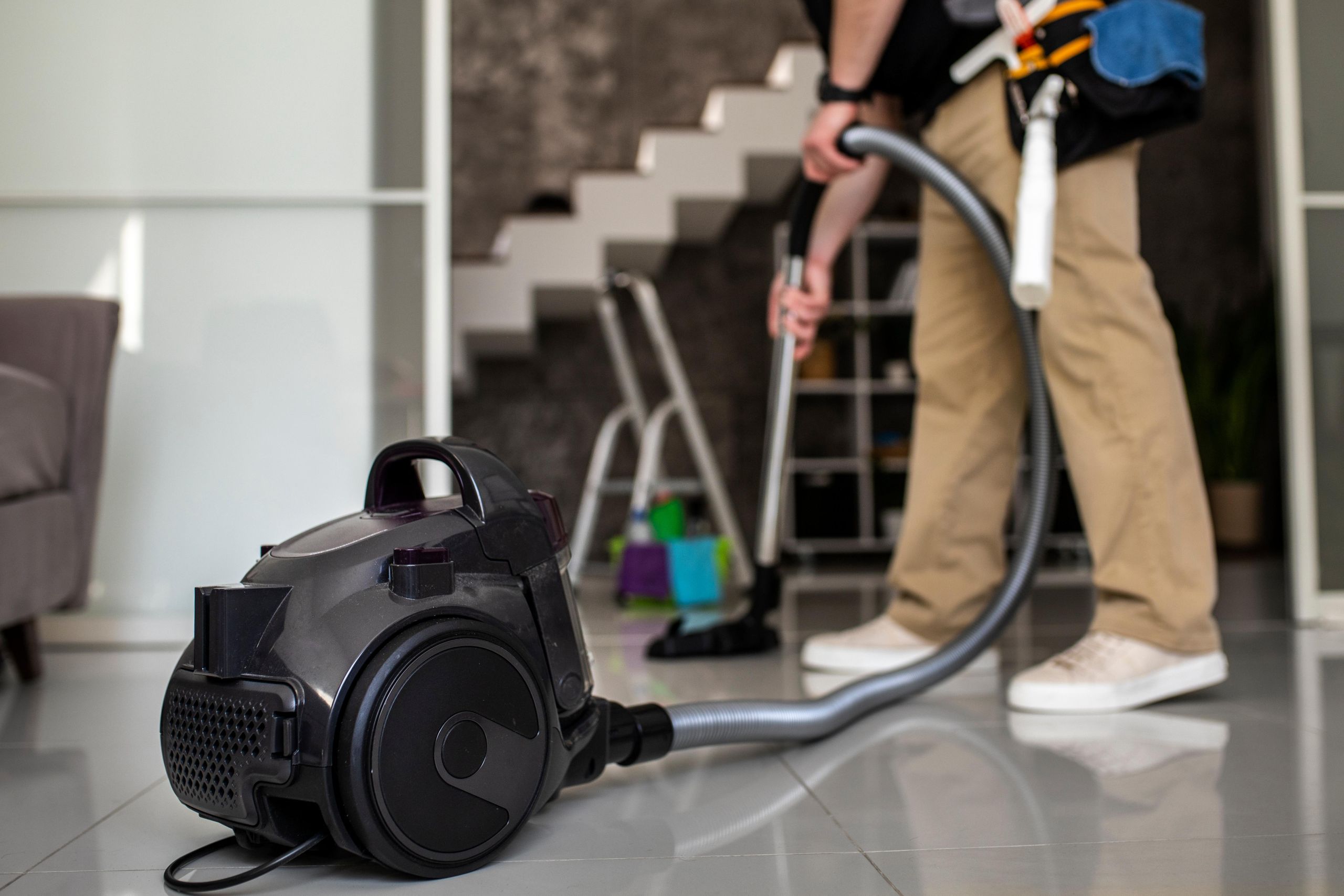 Local Asheville cleaning team with eco-friendly supplies